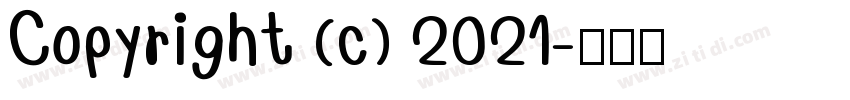 Copyright (c) 2021字体转换